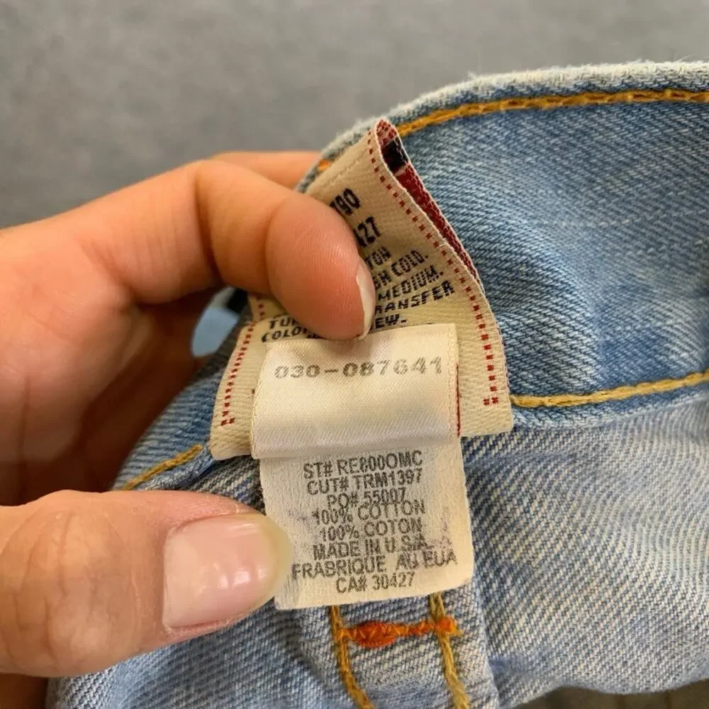 Vintage True Religion Jeans Mens 36 Blue Light Wash Bobby Baggy Relaxed Loose
